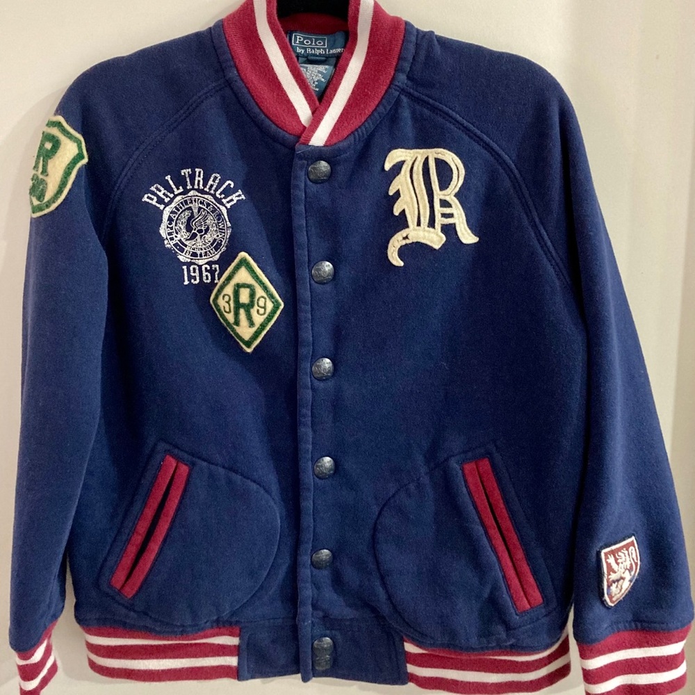 POLO by Ralph Lauren Boys Sz 7 Letterman Fleece